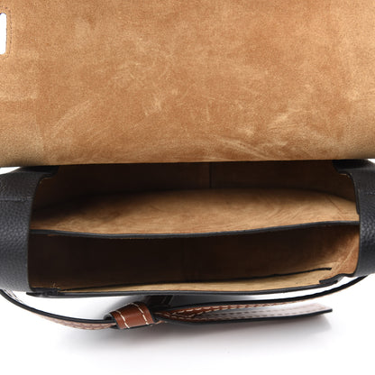 Loewe Grained Calfskin Small Gate Crossbody Bag Pecan Black 5 of 10
