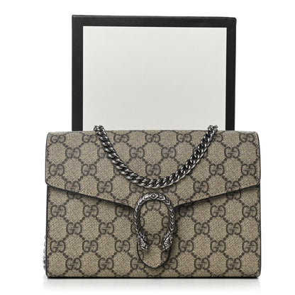 Gucci GG Supreme Monogram Mini Dionysus Chain Wallet Beige Taupe 10 of 10