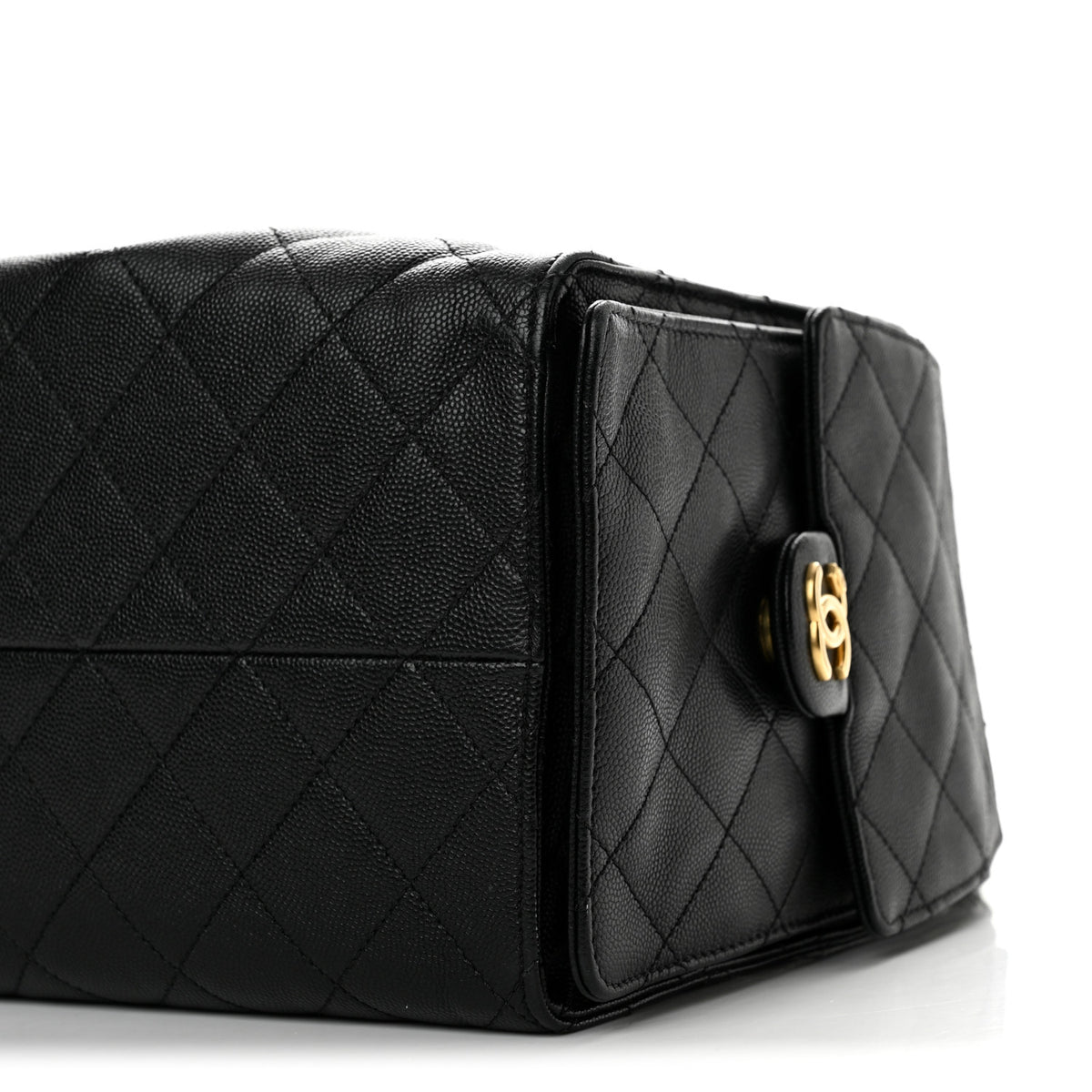 Caviar Quilted Medium Chanel 25 Handbag Black
