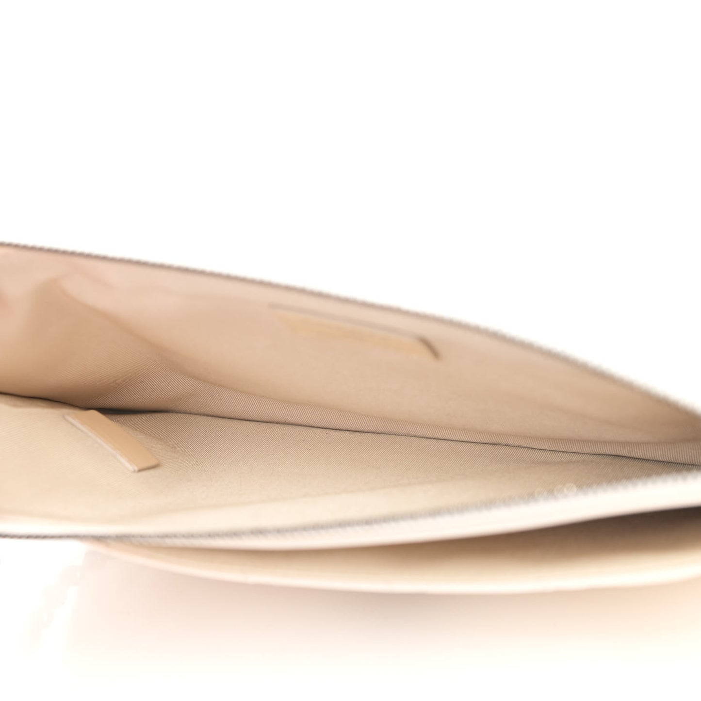Lambskin Quilted Clutch With Chain White
