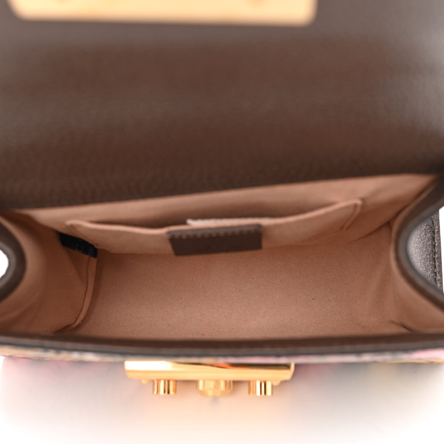 Gucci GG Supreme Monogram Bengal Small Padlock Shoulder Bag Beige Pink 5 of 10