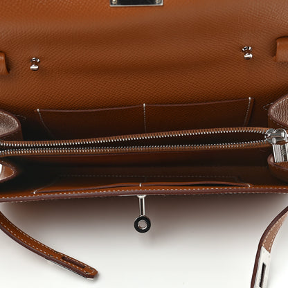 Hermes Epsom Kelly Wallet To Go Gold 4 of 5