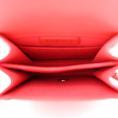 Chanel Caviar Quilted North South Boy Flap Red 5 of 12