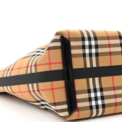 Burberry Vintage Check Medium The Giant Reversible Tote Antique Yellow Bright Red 10 of 20