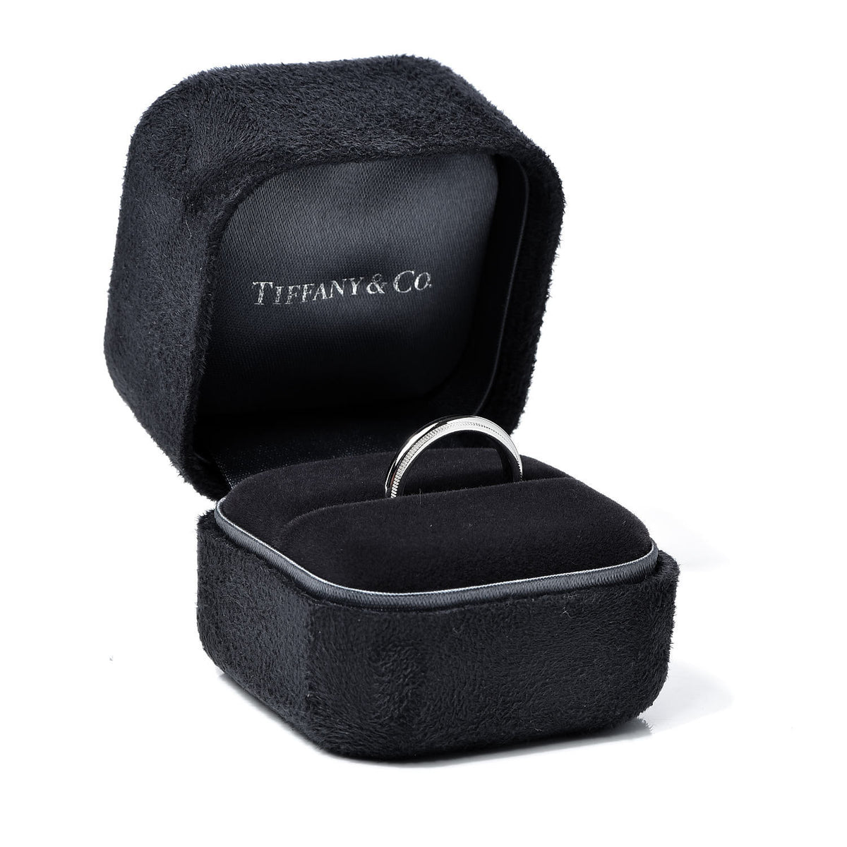 Platinum 3mm Milgrain Wedding Band Ring 49 4.75
