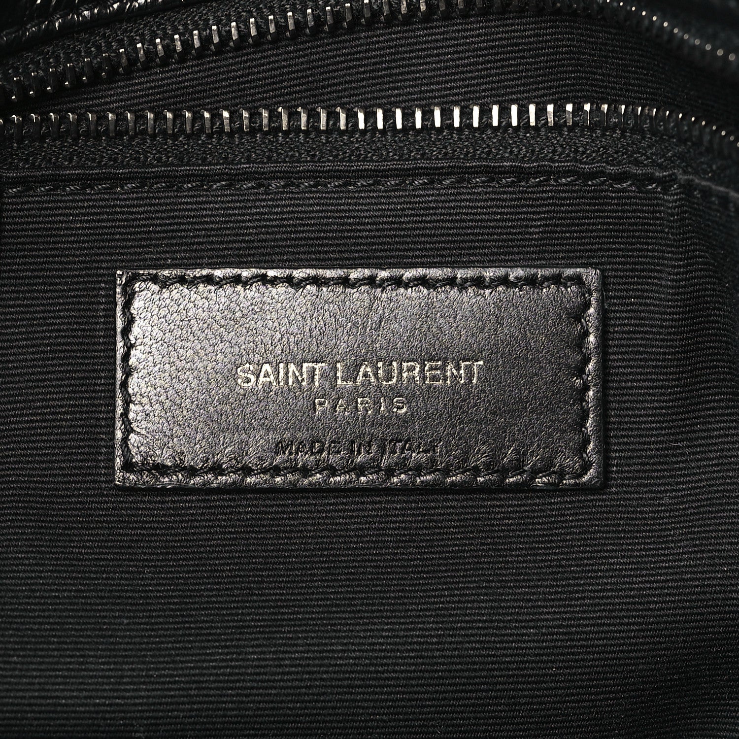 Saint Laurent Crinkled Calfskin Matelasse Monogram Large Niki Chain Satchel Black 6 of 9