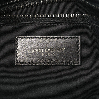 Saint Laurent Crinkled Calfskin Matelasse Monogram Large Niki Chain Satchel Black 6 of 9