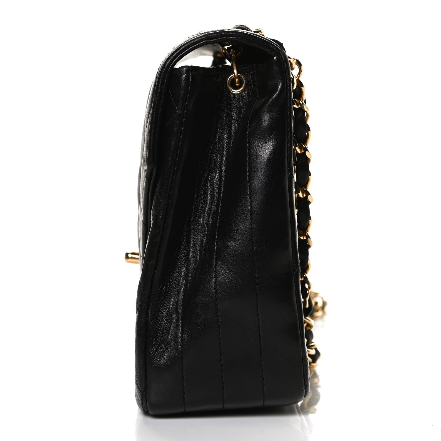 Chanel Lambskin Quilted Small Single Flap Black 11 of 14
