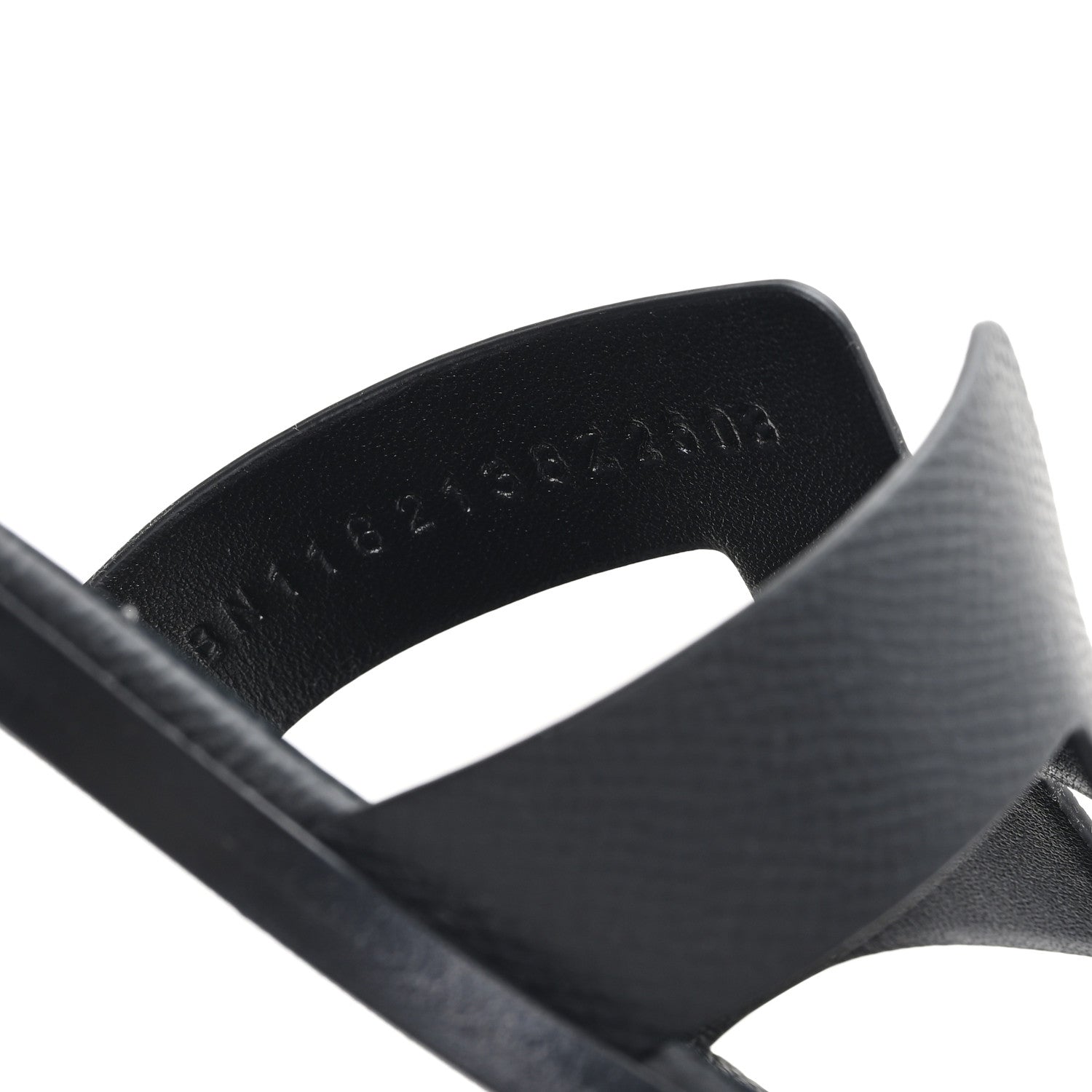 Hermes Epsom Santorini Sandals 38 Black 9 of 10