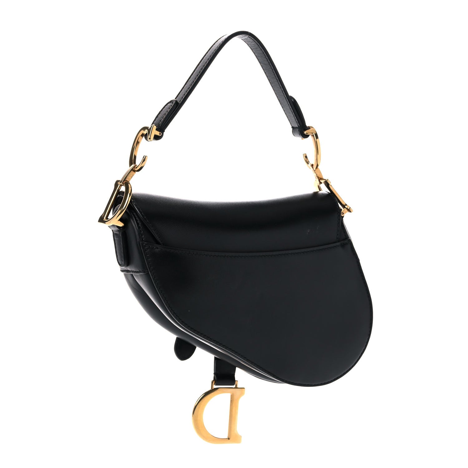 Christian Dior Calfskin Mini Saddle Bag Black 2 of 11