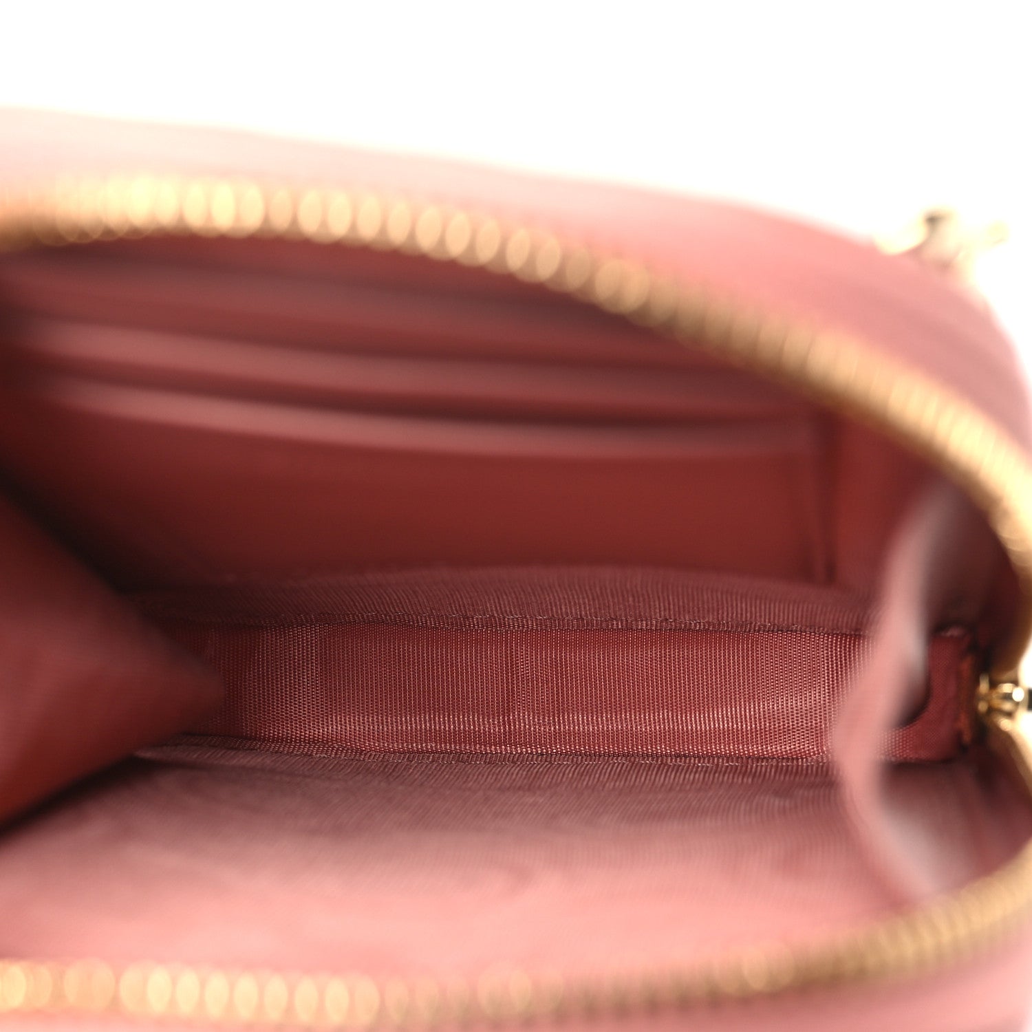 Christian Dior Lambskin Cannage Lady Dior Phone Holder Deep Nude 5 of 10