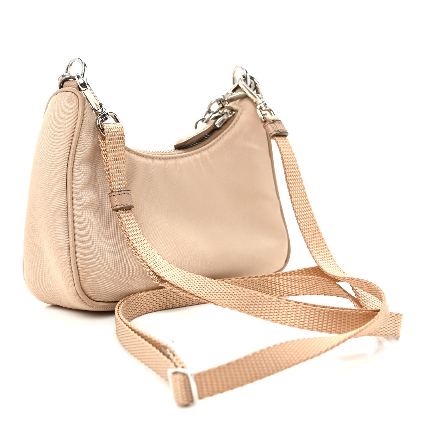 Prada Tessuto Nylon Saffiano Mini Re-Edition 2000 Shoulder Bag Cammeo 3 of 10