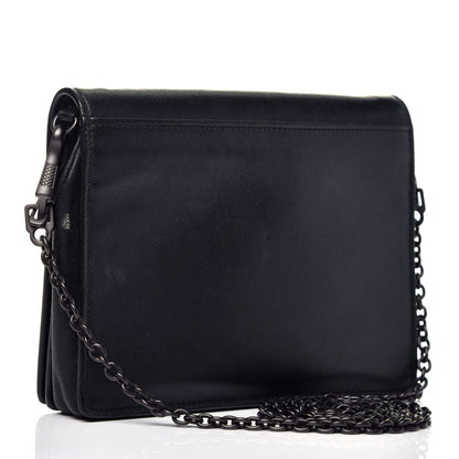Bottega Veneta Nappa Pearl Embellished Chain Wallet Black 3 of 8