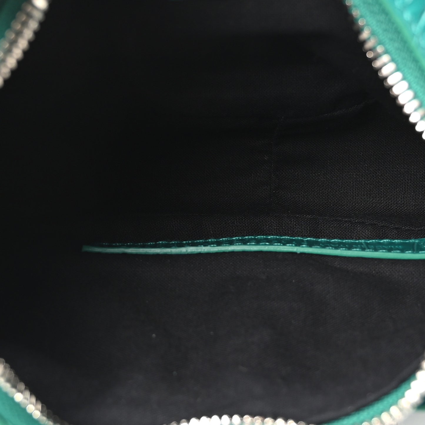Extra Supple Calfskin Crystal Crocodile Embossed Le Cagole Shoulder Bag XS Jade