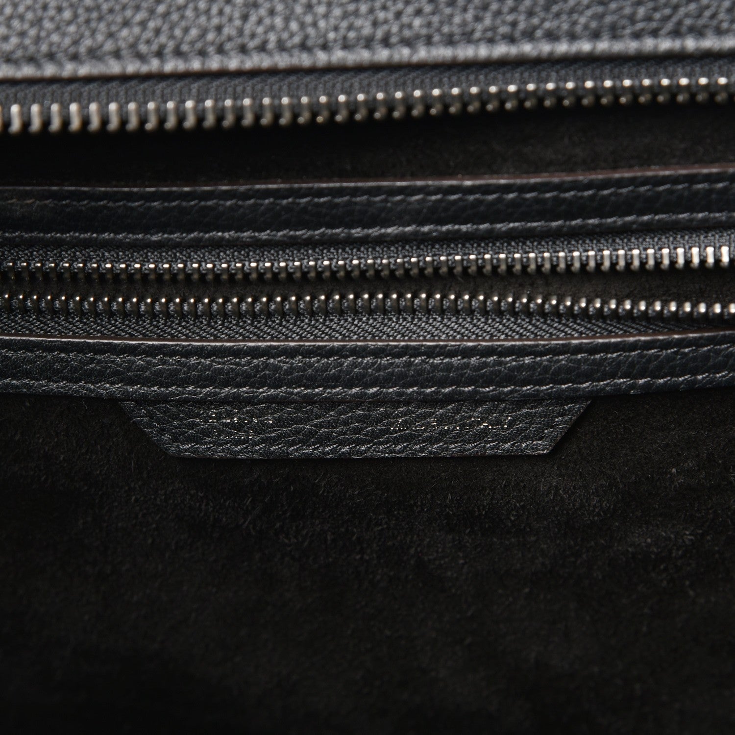 Celine Drummed Calfskin Mini Luggage Black 7 of 15