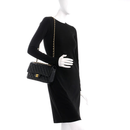 Chanel Caviar Quilted Medium Double Flap Black 2 of 10