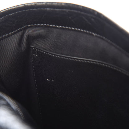 Saint Laurent Crinkled Calfskin Matelasse Monogram Medium Niki Chain Satchel Black 8 of 9