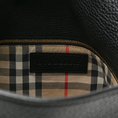 Burberry Grainy Calfskin Medium Cale Hobo Black 6 of 15