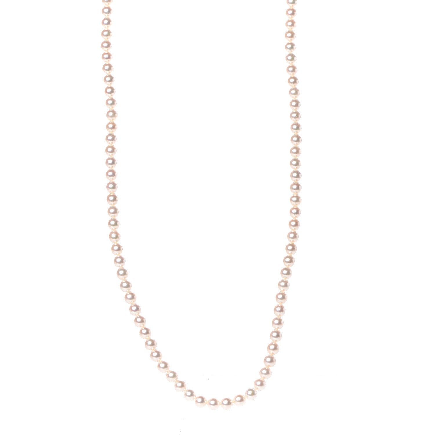 Mikimoto 14K White Gold 6-6.5mm Akoya Pearl Strand Necklace 28 1 of 7