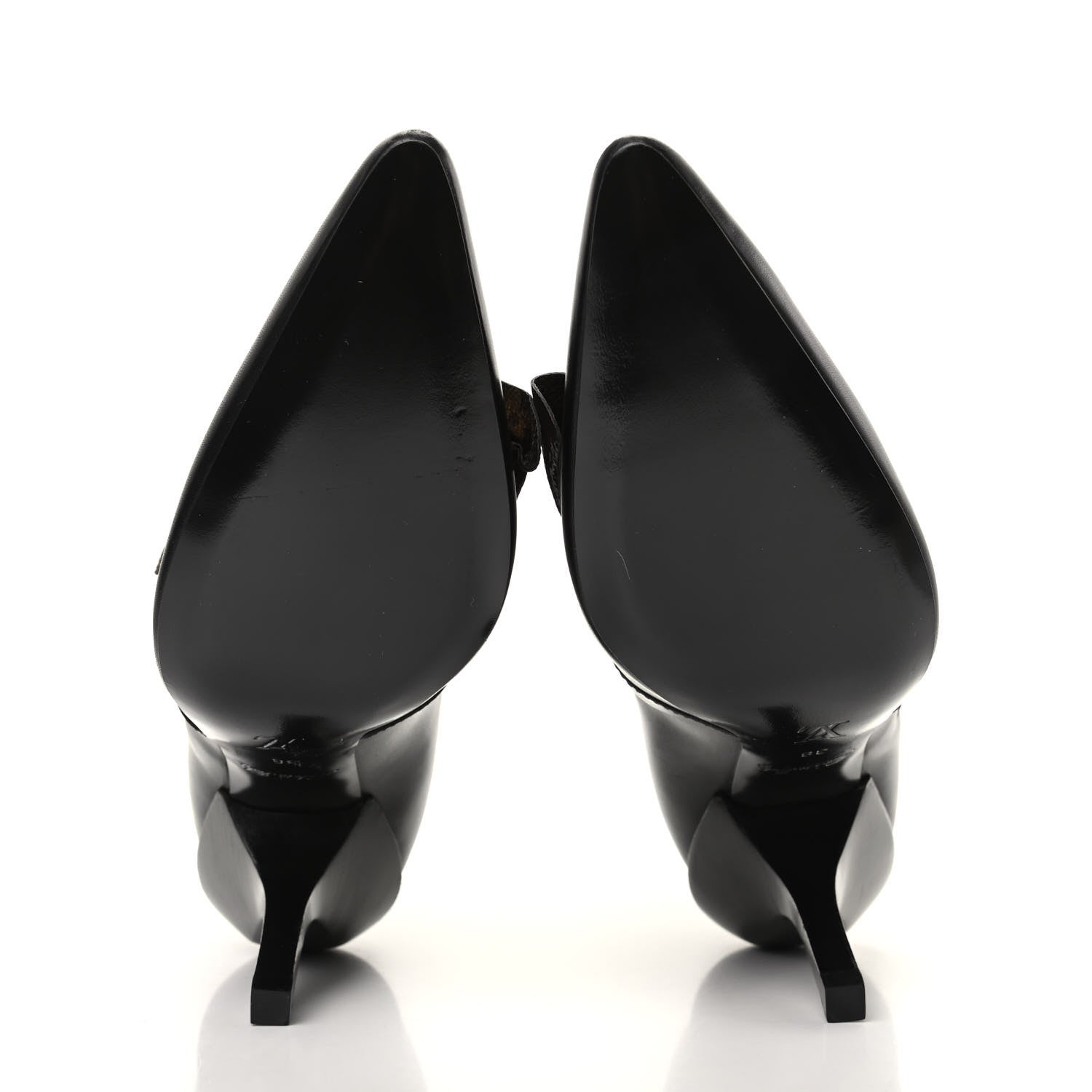 Louis Vuitton Calfskin Monogram Janet Ankle Boots 38 Black 5 of 6