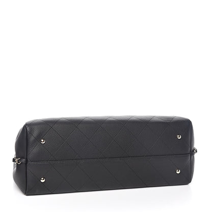 Chanel Bullskin Stitched Large Shopping Bag Black 4 of 10