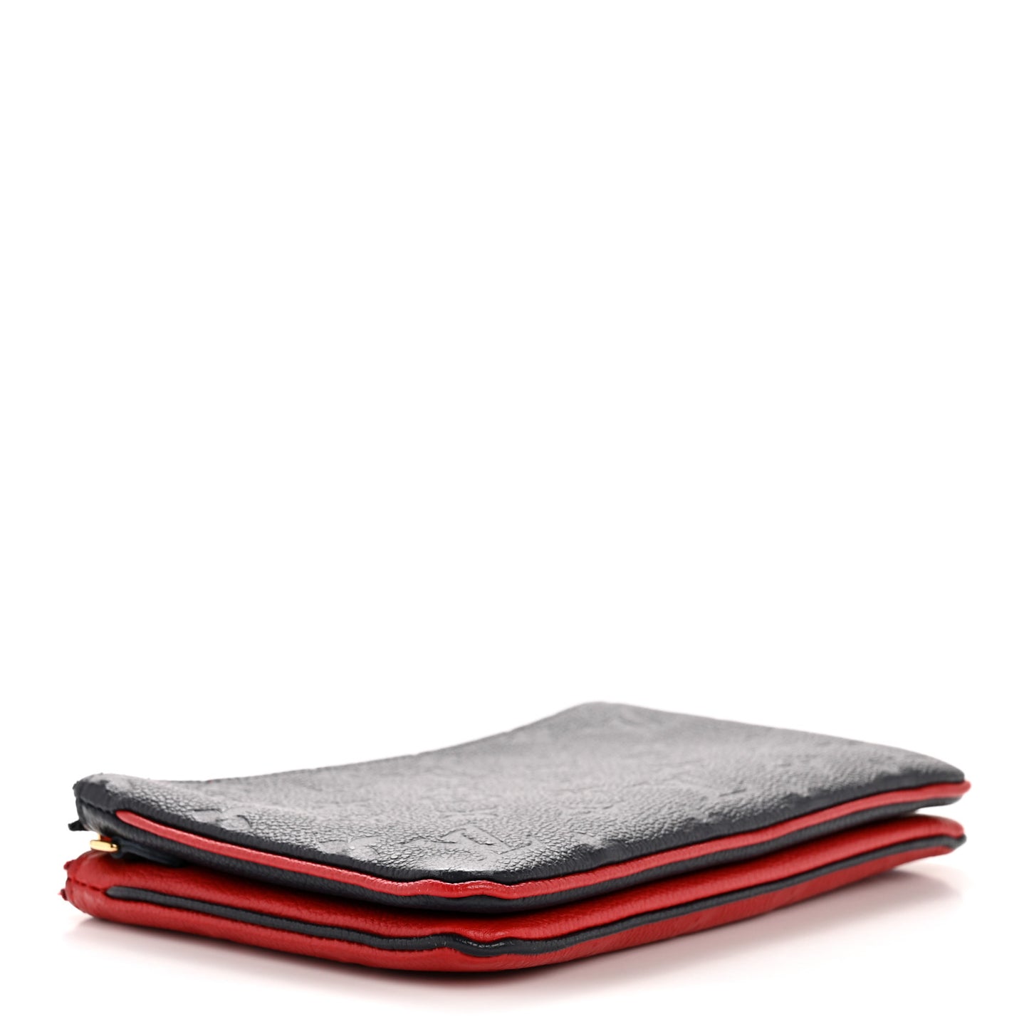 Empreinte Double Zip Pochette Marine Rouge