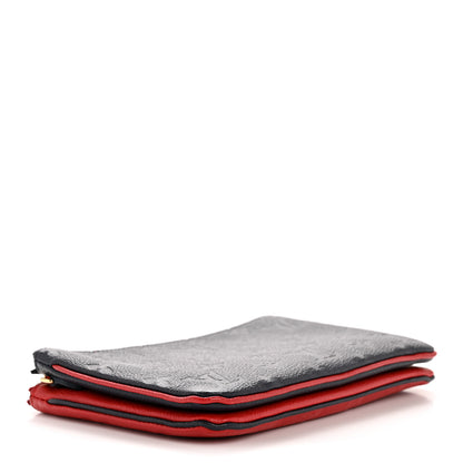 Louis Vuitton Empreinte Double Zip Pochette Marine Rouge 4 of 14