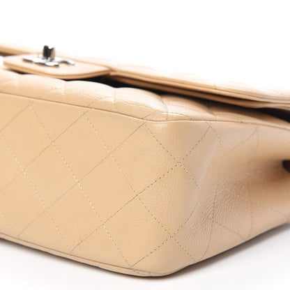 Chanel Caviar Quilted Jumbo Double Flap Beige Clair 9 of 13