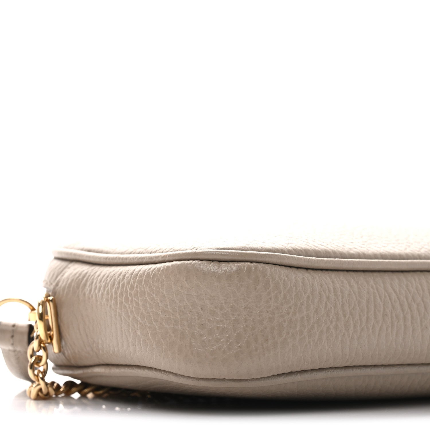 Gucci Dollar Calfskin Super Mini GG Marmont Chain Shoulder Bag Beige 9 of 11