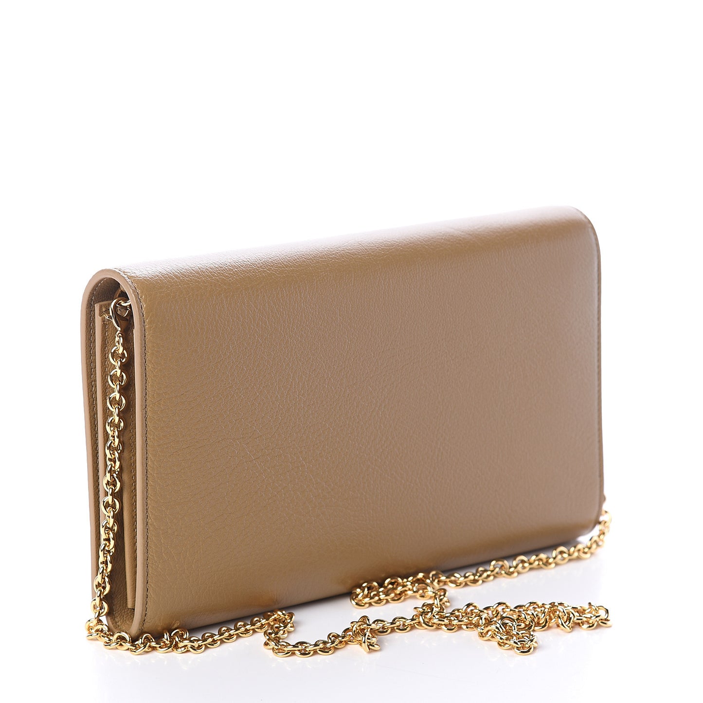 Calfskin Belle de Jour Chain Clutch Beige