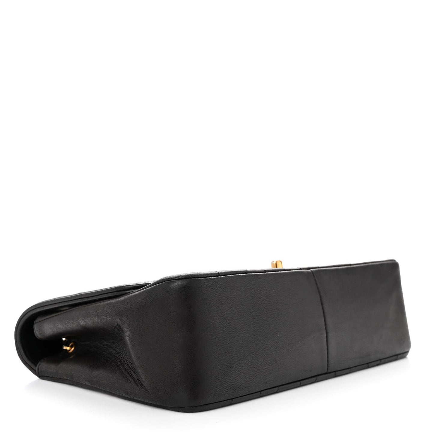 Lambskin Quilted Medium Single Flap Black