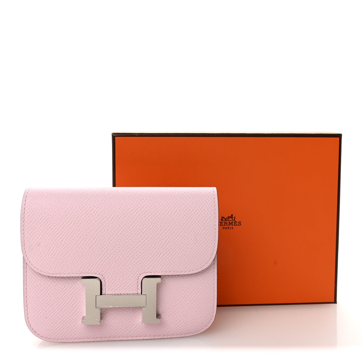 Hermes Epsom Constance Slim Wallet Rose Darling 10 of 10