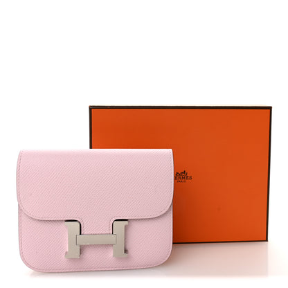 Hermes Epsom Constance Slim Wallet Rose Darling 10 of 10