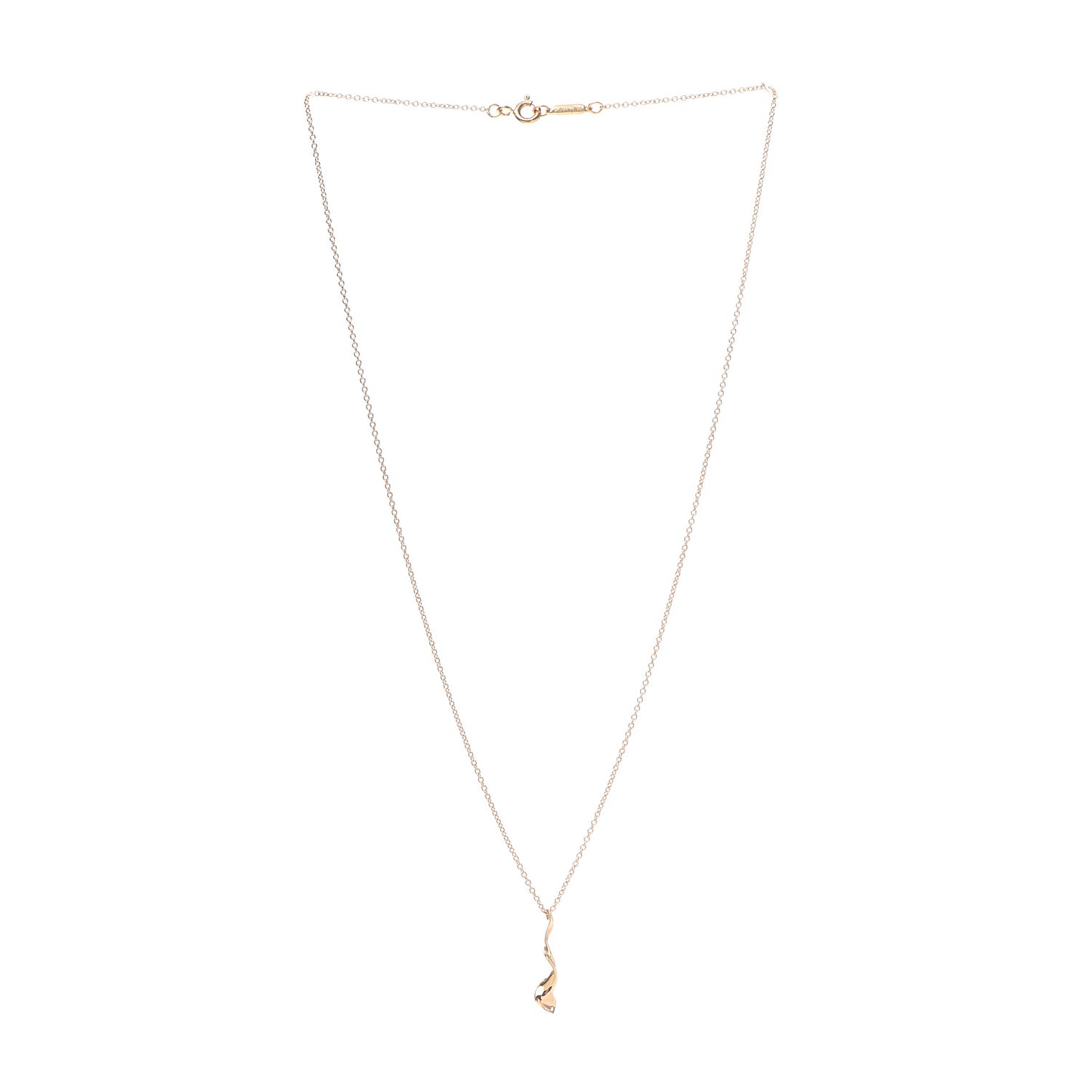 18K Rose Gold Frank Gehry Orchid Pendant Necklace