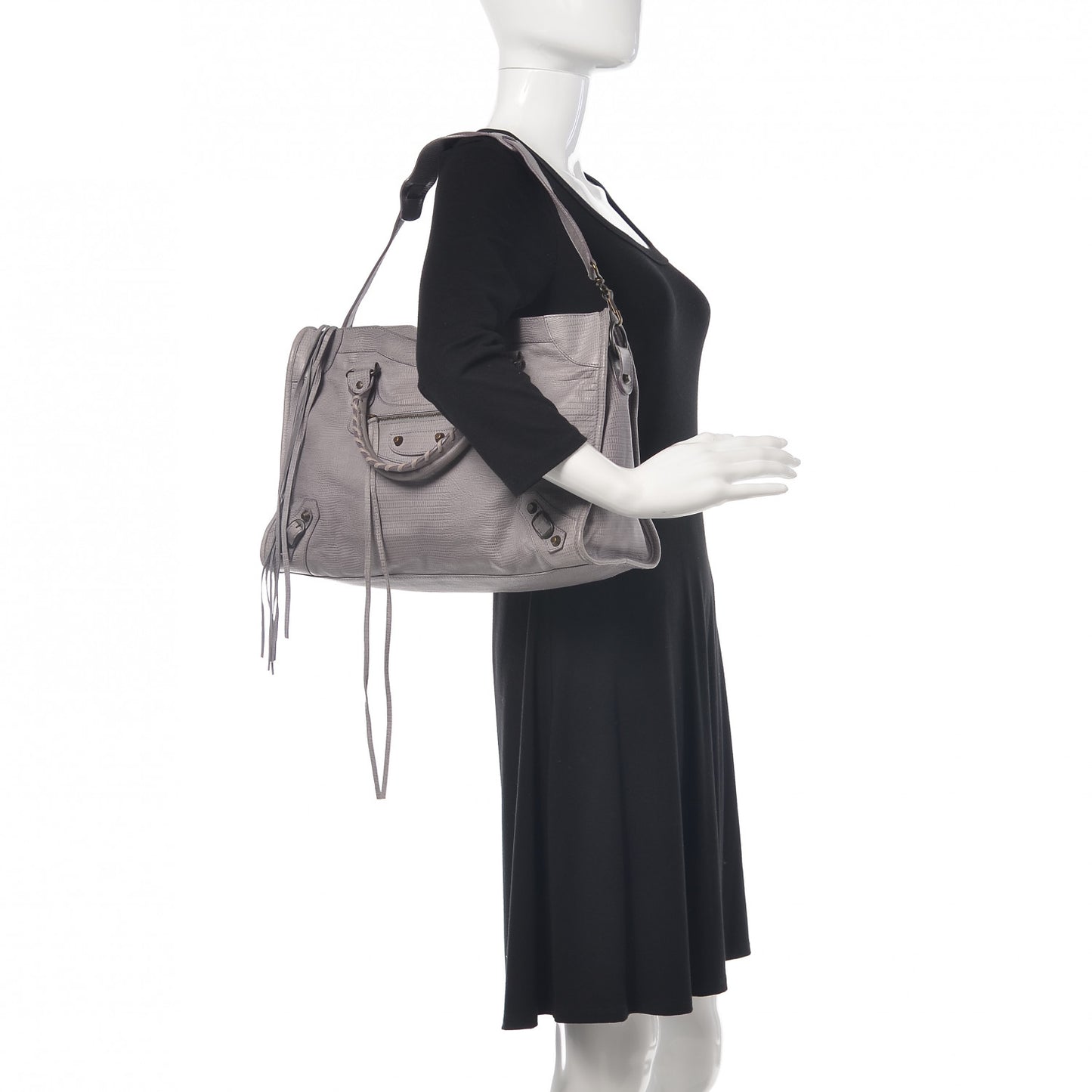 Agneau Lizard Embossed City Fer