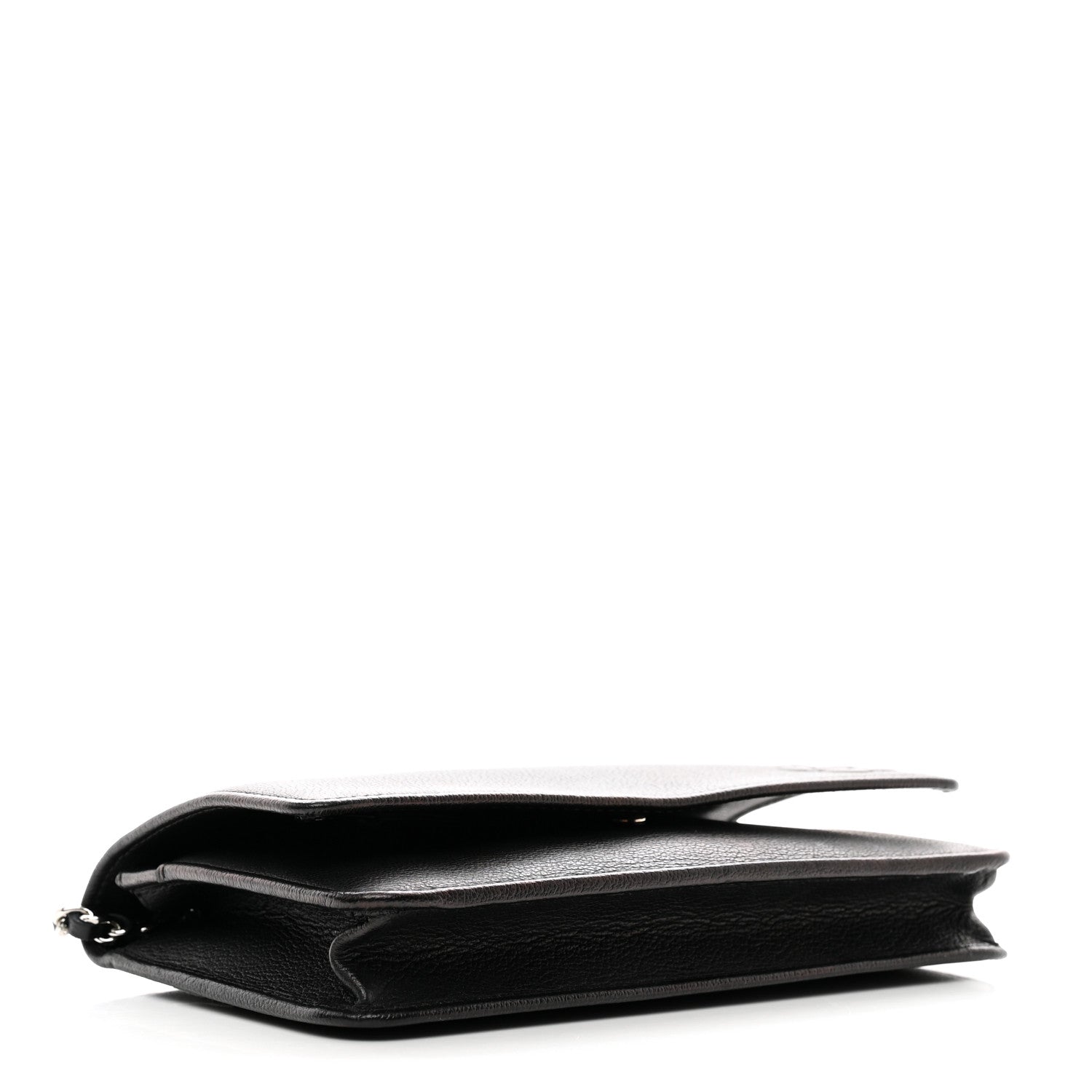 Chanel Calfskin Camellia Wallet on Chain WOC Black 4 of 14