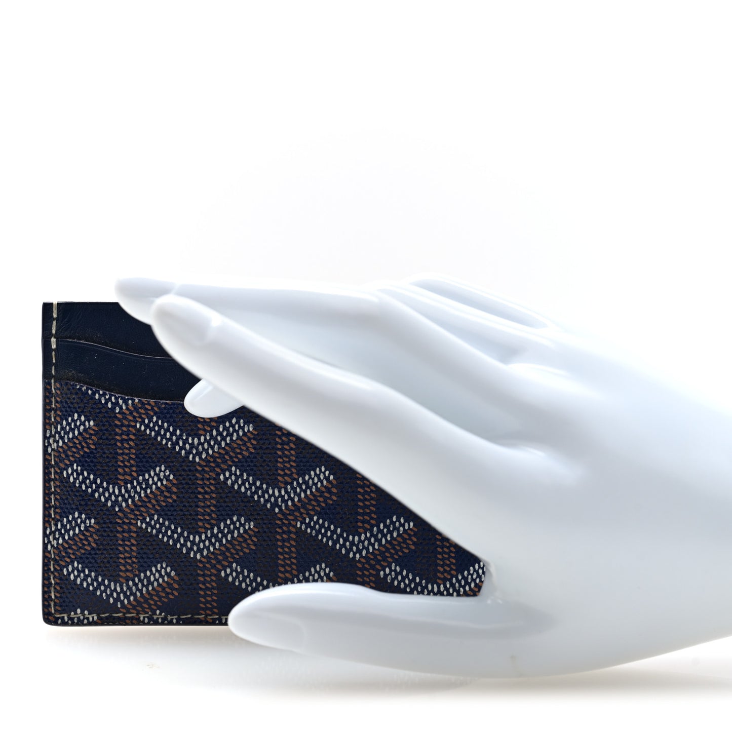 Goyardine Saint Sulpice Card Holder Navy