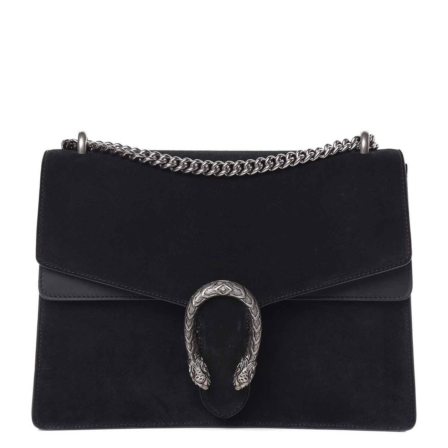 Suede Medium Dionysus Shoulder Bag Black