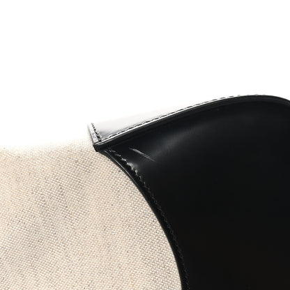 Salvatore Ferragamo Calfskin Cut Out Large Shoulder Bag Black Natural 11 of 11