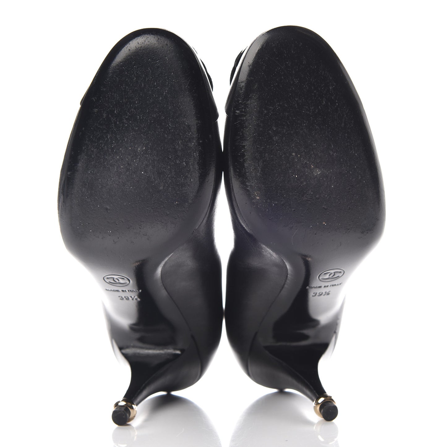 Lambskin Camellia Pumps 39.5 Black