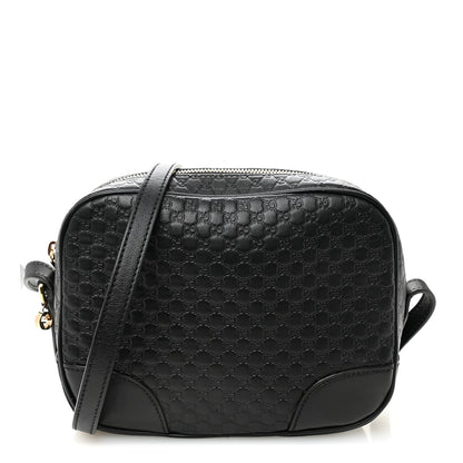 Gucci Microguccissima Mini Bree Messenger Bag Black 1 of 10