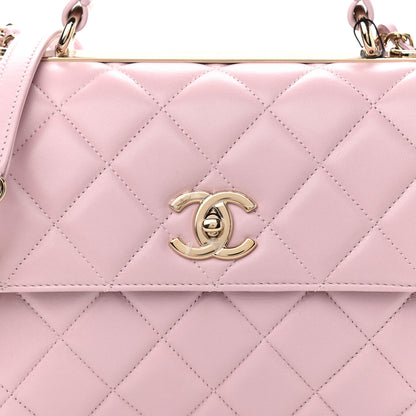 Chanel Lambskin Quilted Small Trendy CC Flap Dual Handle Bag Light Pink 8 of 10