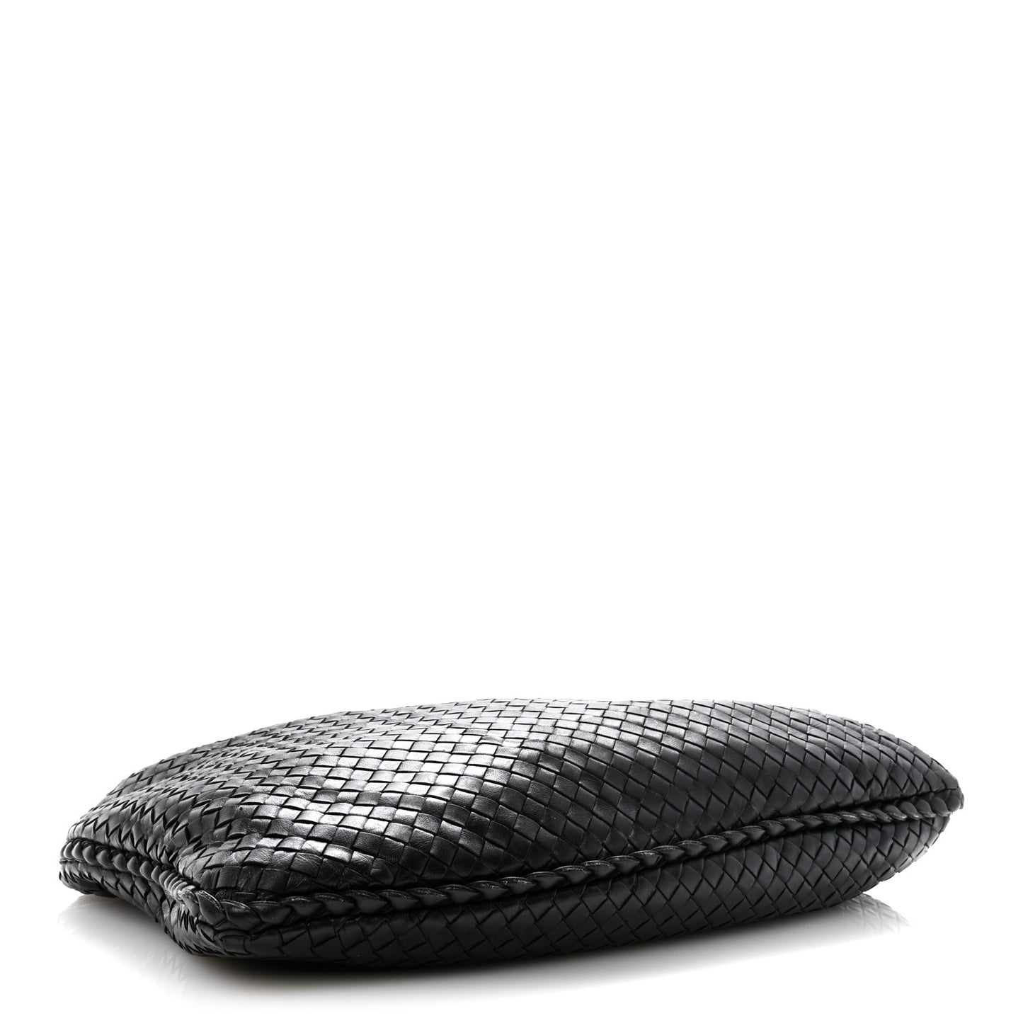 Nappa Intrecciato Large Veneta Hobo Black