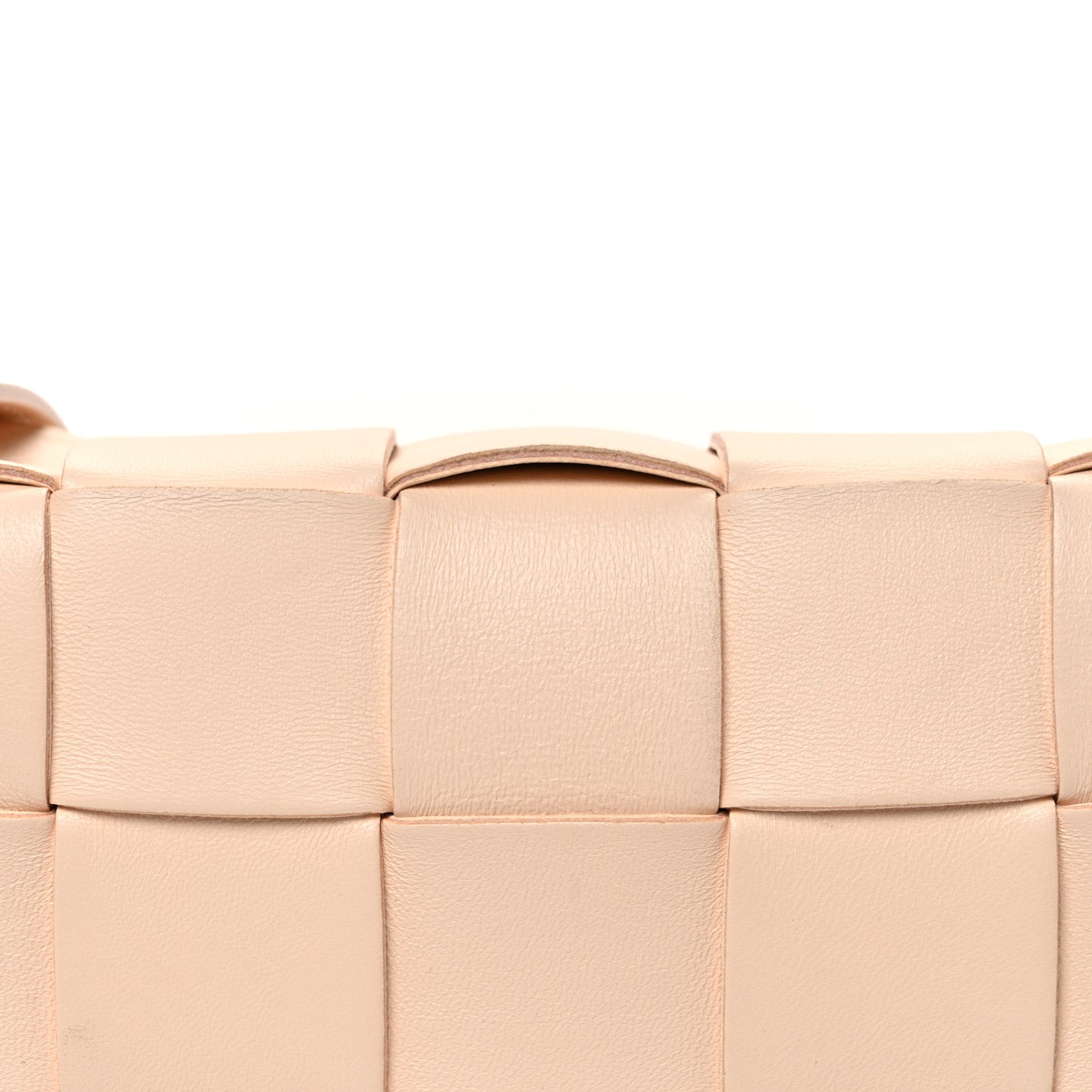 Lambskin Maxi Intrecciato Small Cassette Crossbody Bag Melon Washed