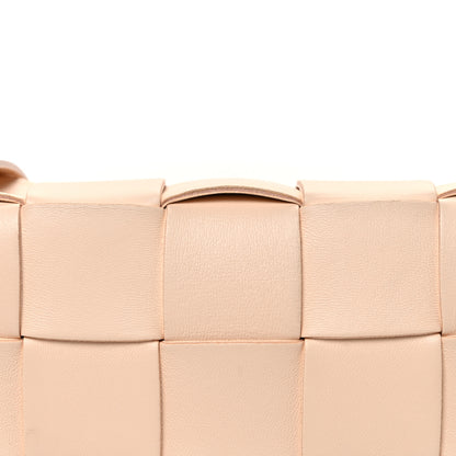 Bottega Veneta Lambskin Maxi Intrecciato Small Cassette Crossbody Bag Melon Washed 9 of 13