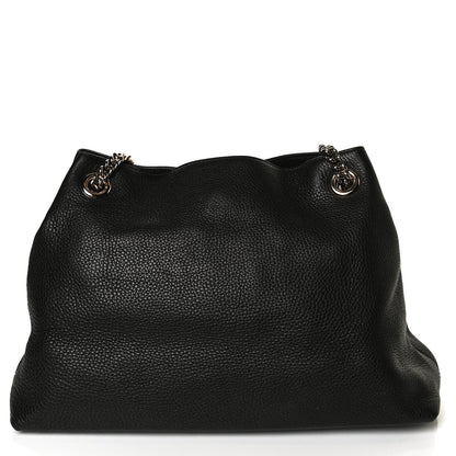 Gucci Pebbled Calfskin Medium Soho Chain Shoulder Bag Black 18 of 18