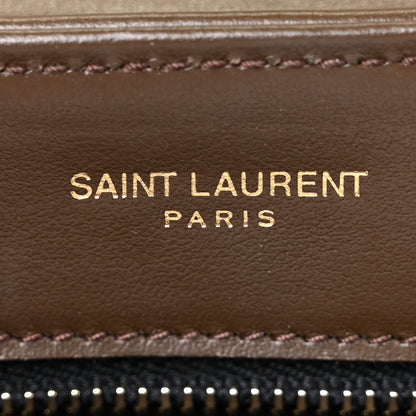 Saint Laurent Calfskin Y Quilted Monogram Toy Loulou Crossbody Bag Soil Brown 6 of 12