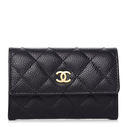 Chanel Caviar Quilted Flap Card Holder Black 1 of 10