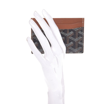 Goyard Goyardine Saint Sulpice Card Holder Black Gold 2 of 8