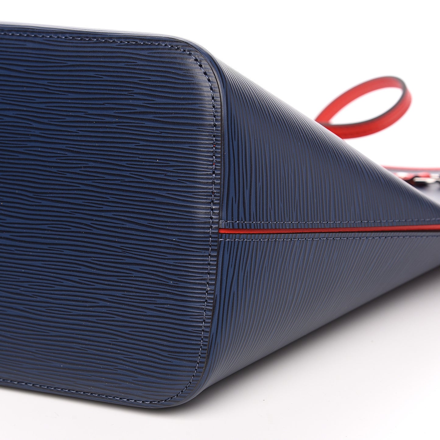 Epi Neverfull MM Indigo Coquelicot